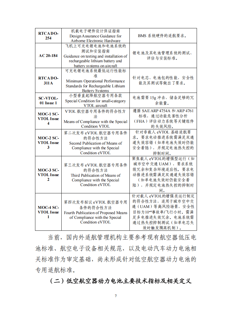 低空航空器动力电池技术路线图（2025 版）