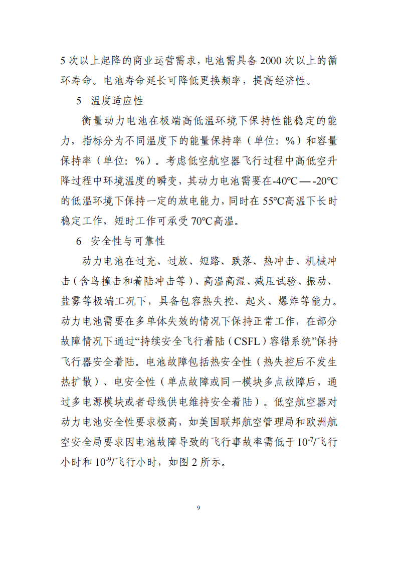 低空航空器动力电池技术路线图（2025 版）